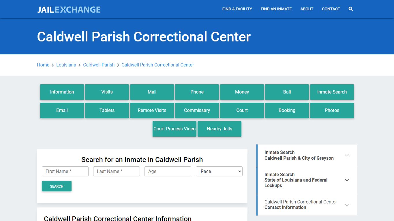 Caldwell Parish Correctional Center - Jail Exchange