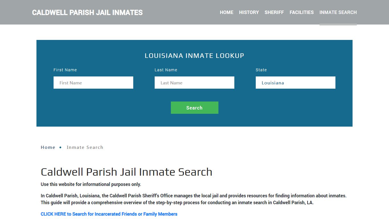 Caldwell Parish, LA Detainee Lookup